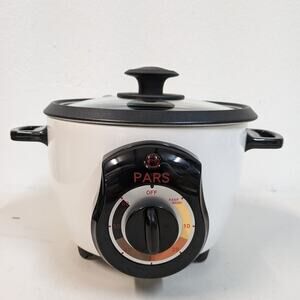 Pars Automatic Persian Rice Cooker Tahdig Rice Maker-White-3 Cup-USED-M172